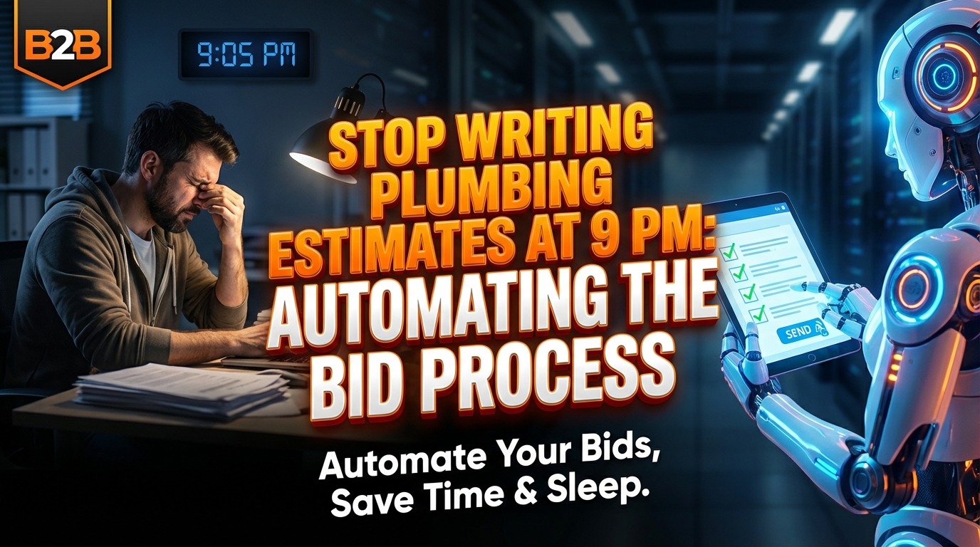 Stop Writing Plumbing Estimates at 9 PM: Automating the Bid Process